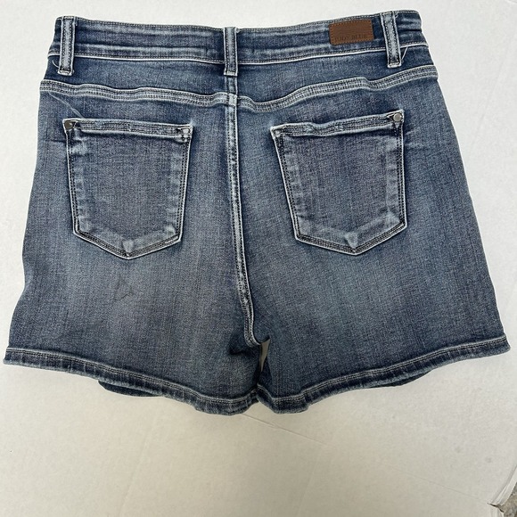 Judy‎ Blue Mid-Rise Destroyed Distressed Denim Jean Shorts Size XL Style #15208 - Picture 5 of 5